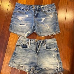 Two Pairs Blank NYC Denim Shorts - Blue BlankNYC